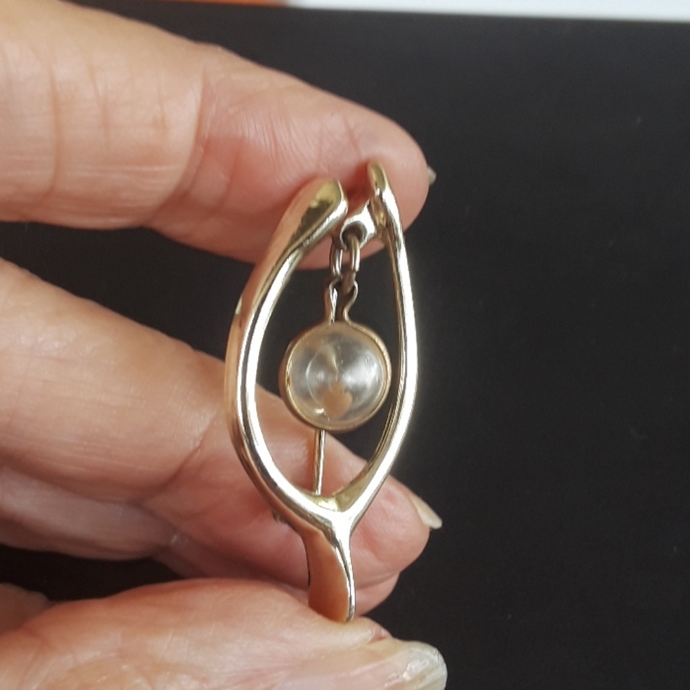 Mustard Seed Wishbone Pin